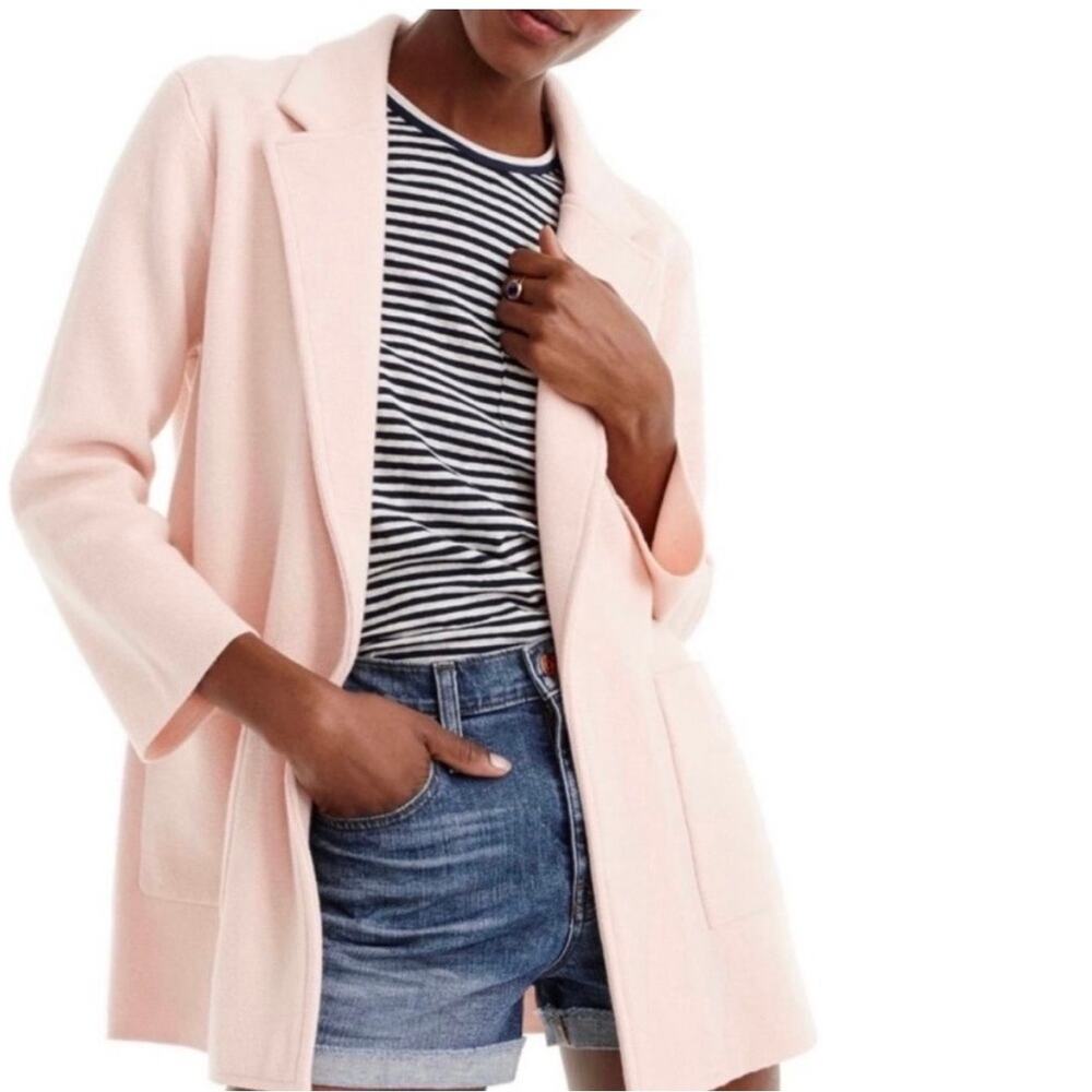 J.Crew Sophie open front blazer light‎ pink women’s medium - Picture 2 of 9